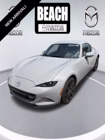 2025 Aero Gray Metallic Mazda MX-5 Miata RF Grand Touring RWD Convertible