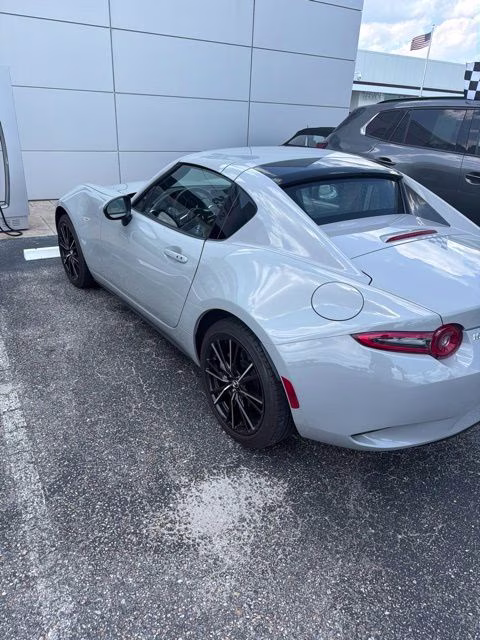 2025 Aero Gray Metallic Mazda MX-5 Miata RF Grand Touring RWD Convertible