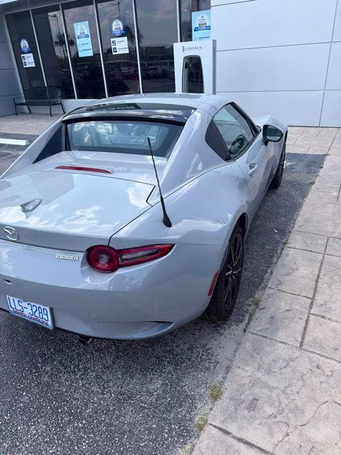 2025 Aero Gray Metallic Mazda MX-5 Miata RF Grand Touring RWD Convertible