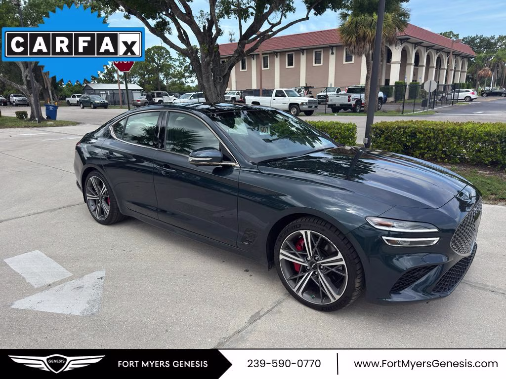 2024 Tasman Blue Genesis G70 3.3T Sport Advanced RWD Sedan