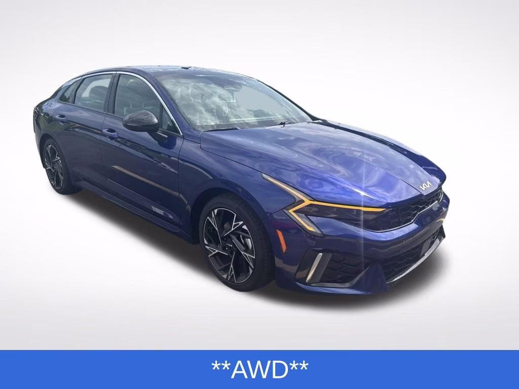2025 Yacht Blue Kia K5 GT-Line AWD Sedan