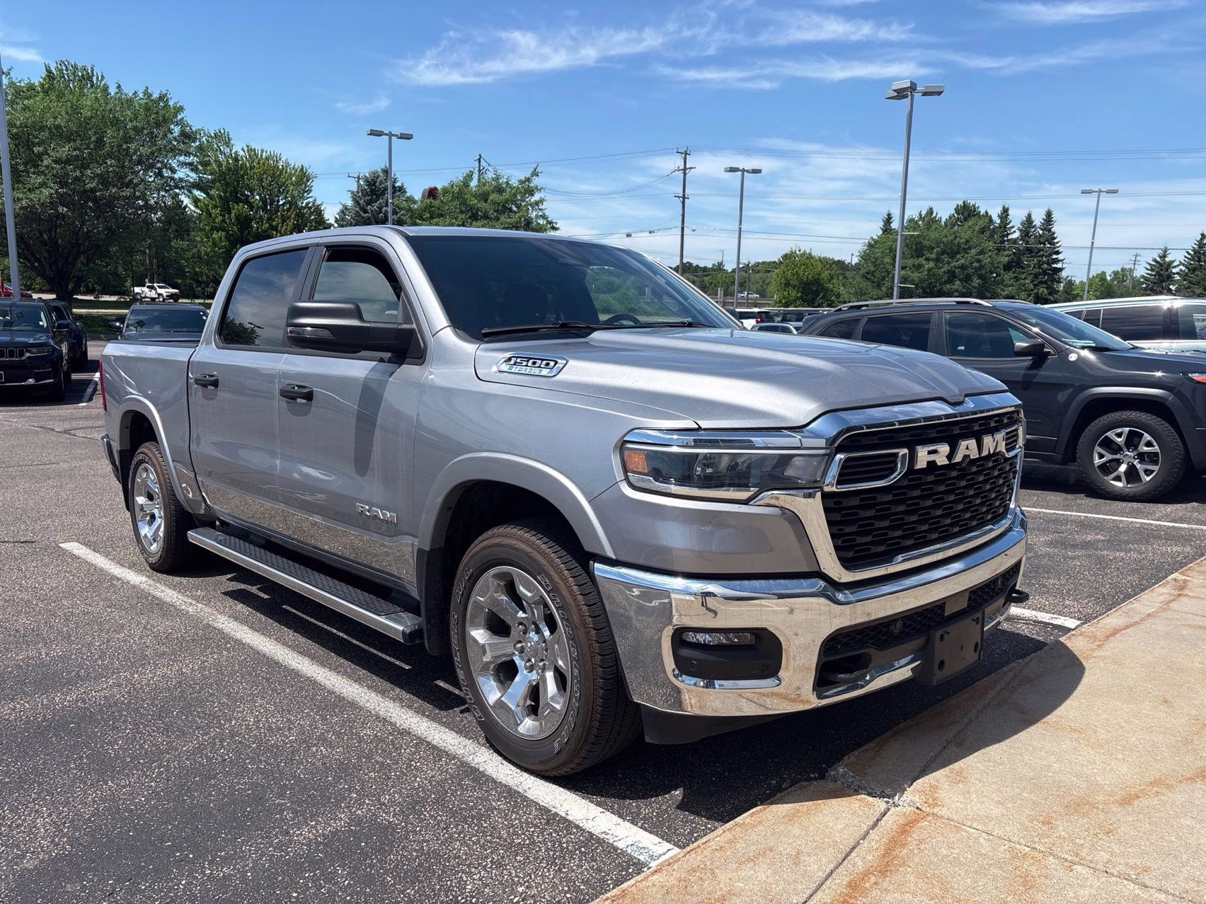 2025 Billet Silver Metallic Clearcoat Ram 1500 Big Horn/Lone Star 4X4 Truck