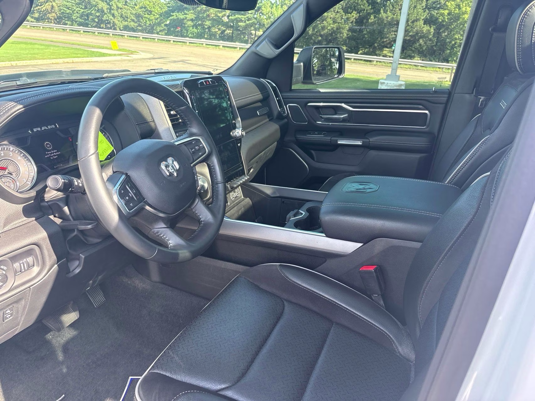 2023 Bright White Clearcoat Ram 1500 Laramie 4X4 Truck