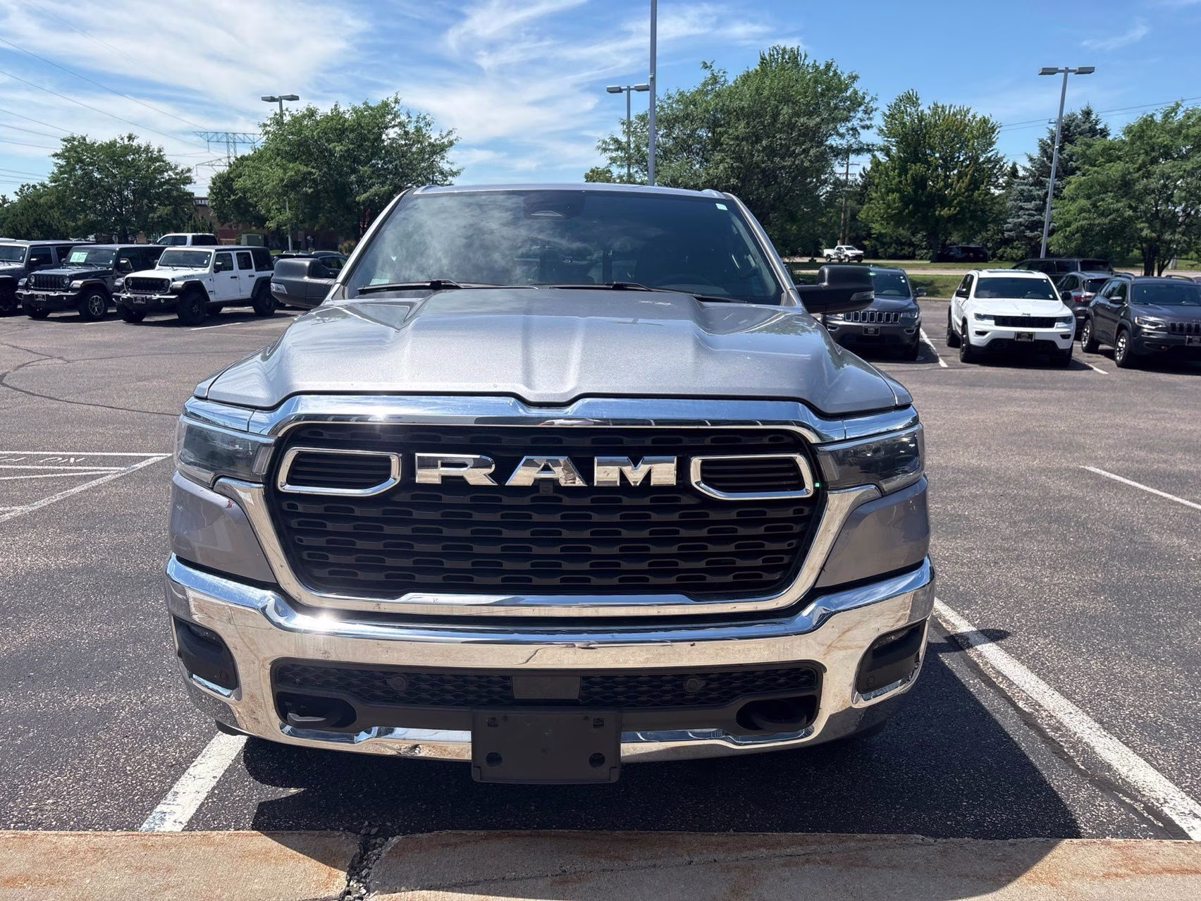 2025 Billet Silver Metallic Clearcoat Ram 1500 Big Horn/Lone Star 4X4 Truck