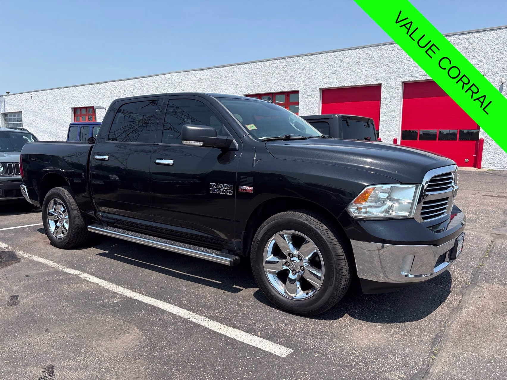 2015 Brilliant Black Crystal Pearlcoat Ram 1500 Big Horn 4X4 Truck