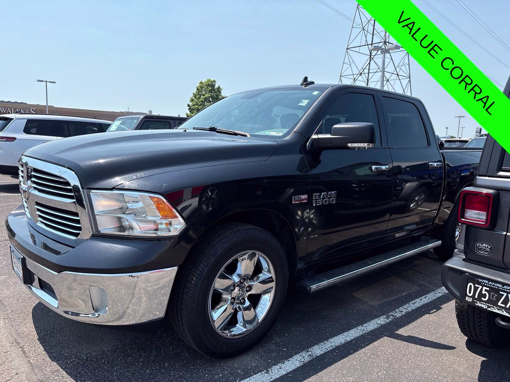2015 Brilliant Black Crystal Pearlcoat Ram 1500 Big Horn 4X4 Truck