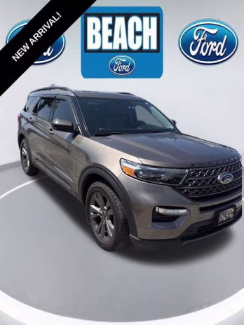 2021 Stone Gray Ford Explorer XLT 4X4 SUV