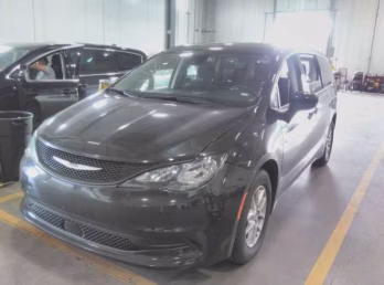 2023 Brilliant Black Crystal Pearlcoat Chrysler Voyager LX FWD Van