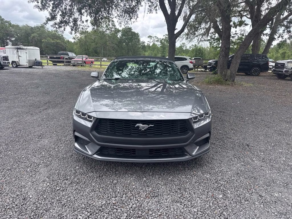 2024 Gray Metallic Ford Mustang EcoBoost Premium RWD Convertible