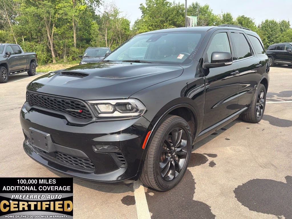 2022 DB Black Crystal Clearcoat Dodge Durango GT Plus AWD SUV