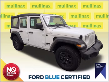 2022 Bright White Clearcoat Jeep Wrangler Unlimited Sport 4X4 SUV