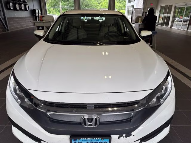 2017 White Honda Civic LX FWD Sedan