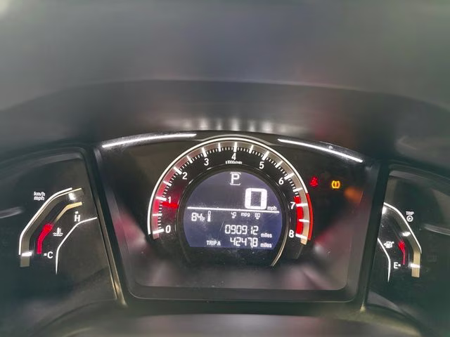 2017 White Honda Civic LX FWD Sedan