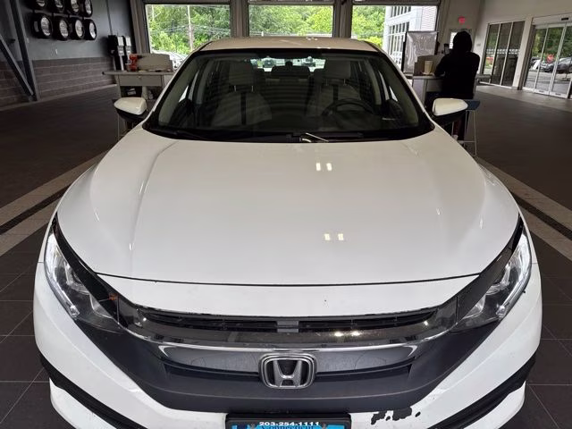 2017 White Honda Civic LX FWD Sedan