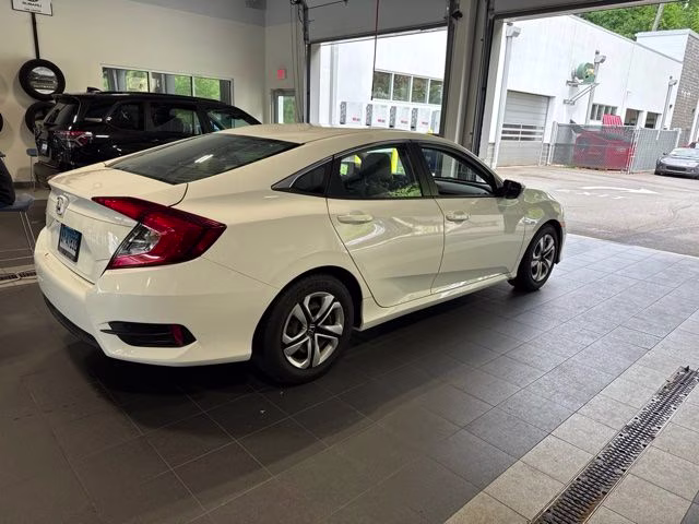 2017 White Honda Civic LX FWD Sedan