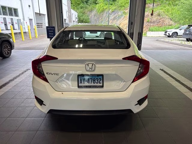2017 White Honda Civic LX FWD Sedan