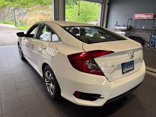 2017 White Honda Civic LX FWD Sedan