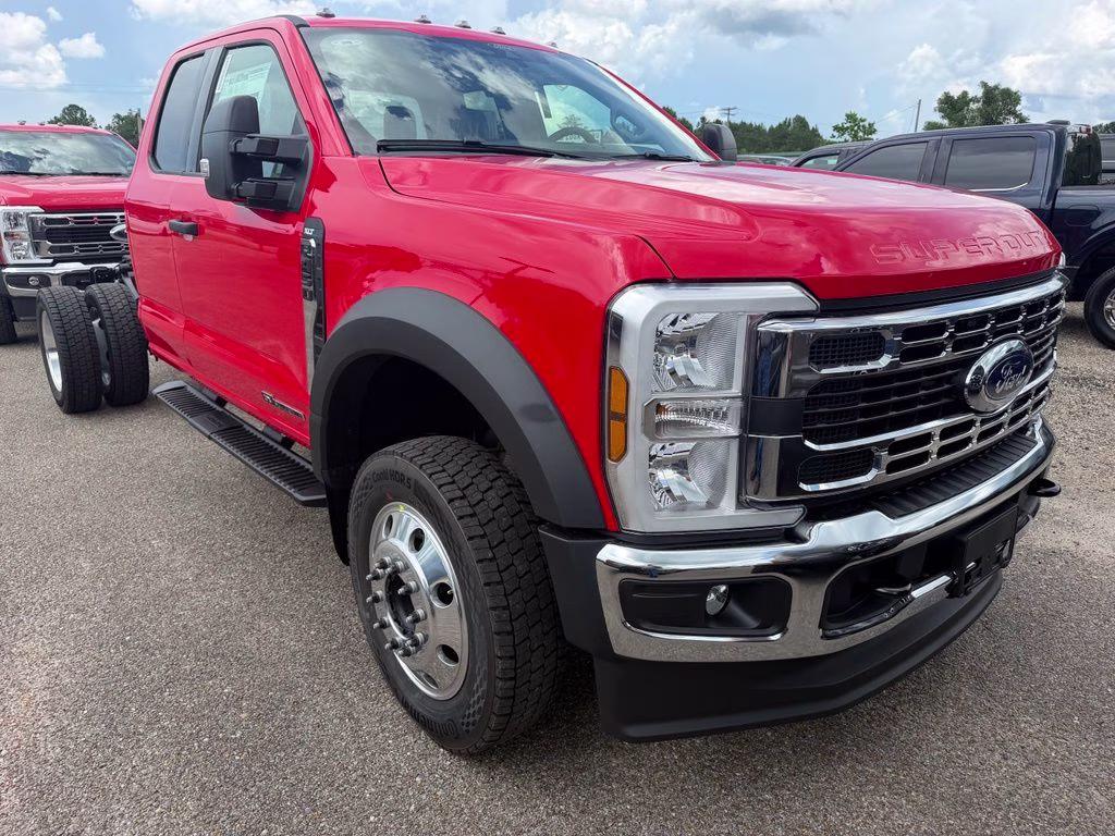2026 Race Red Ford Super Duty F-450 DRW XLT 4X4 Chassis