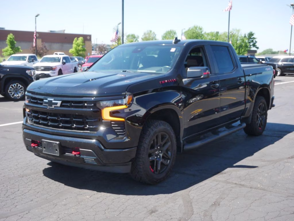 2024 Black Chevrolet Silverado 1500 RST w/ Redline Edition & 1SP Pckg 4X4 Truck