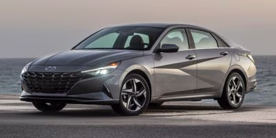 2023 black Hyundai Elantra Hybrid Blue FWD Sedan