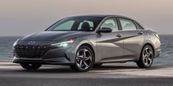 2023 black Hyundai Elantra Hybrid Blue FWD Sedan