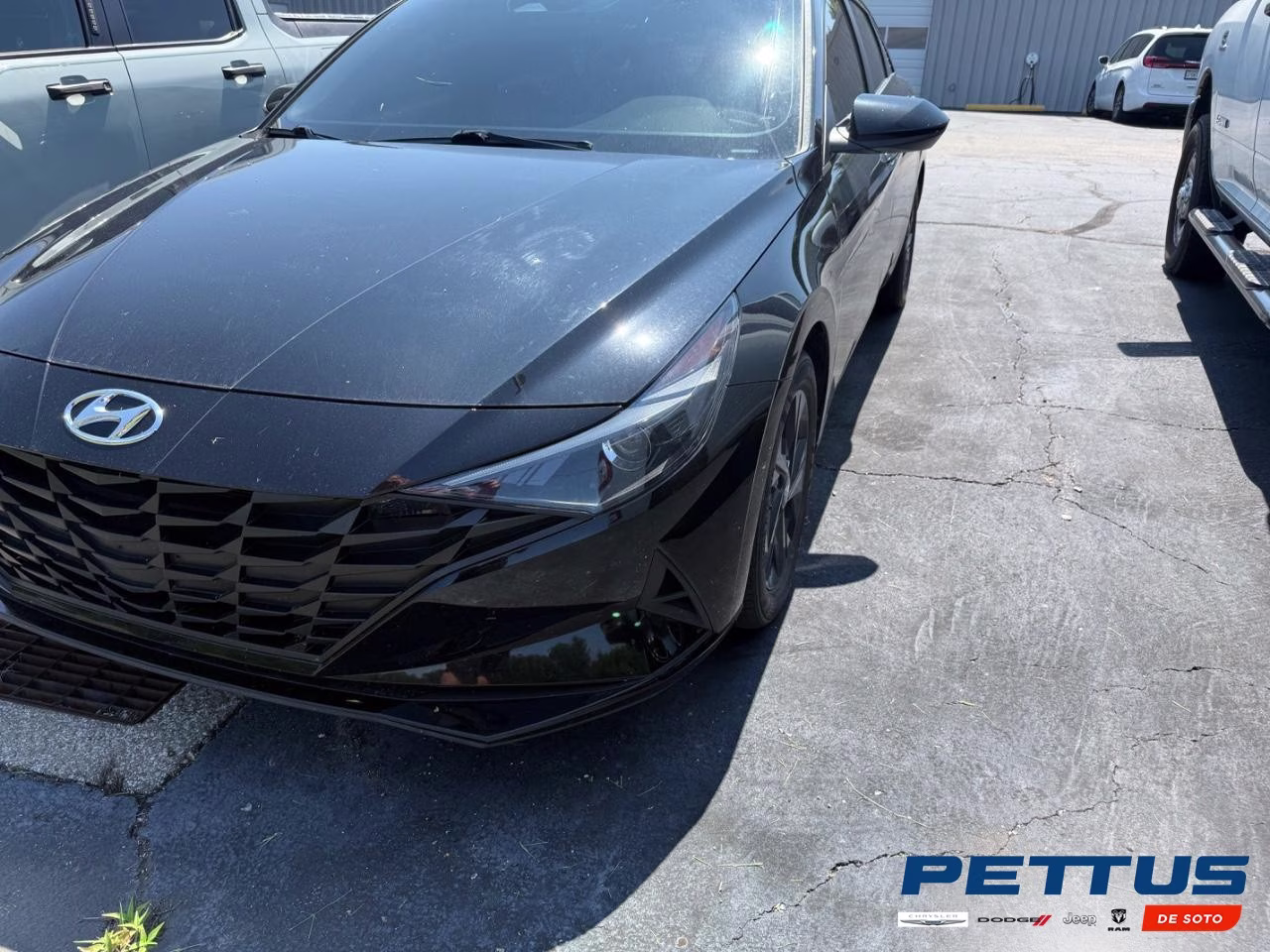 2023 Onyx Black Hyundai Elantra Hybrid Blue FWD Sedan