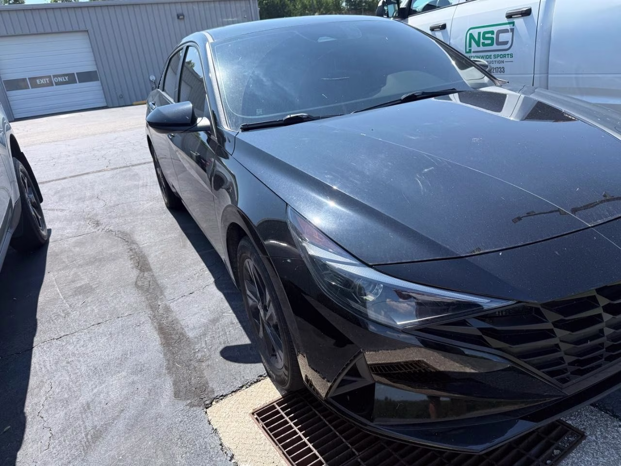 2023 Onyx Black Hyundai Elantra Hybrid Blue FWD Sedan