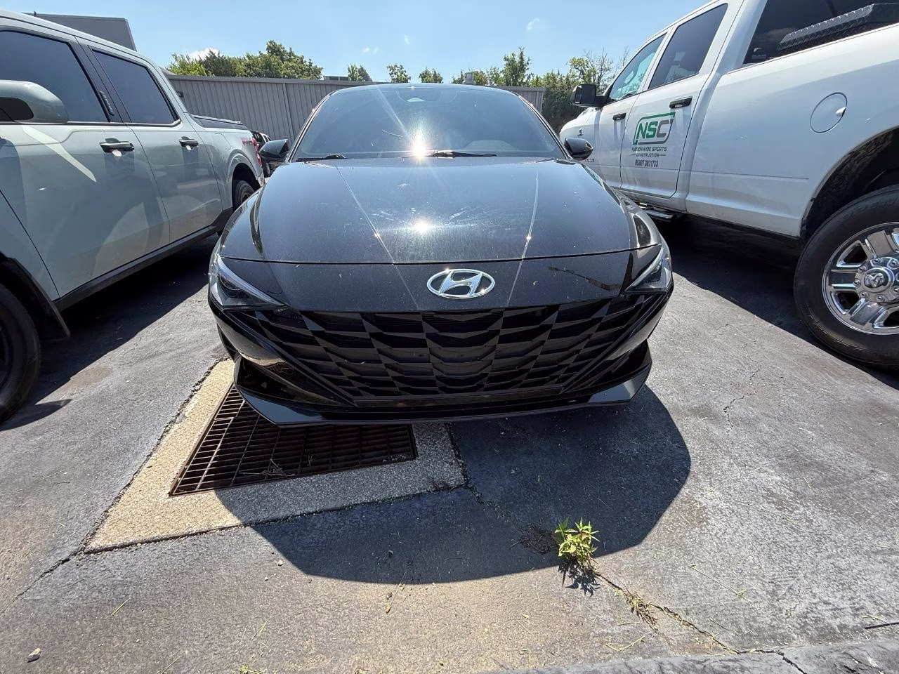 2023 Onyx Black Hyundai Elantra Hybrid Blue FWD Sedan