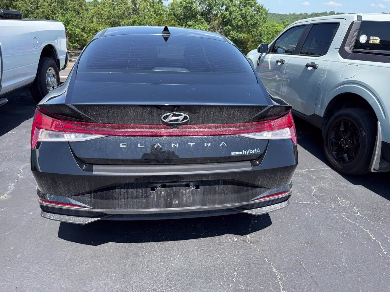 2023 Onyx Black Hyundai Elantra Hybrid Blue FWD Sedan