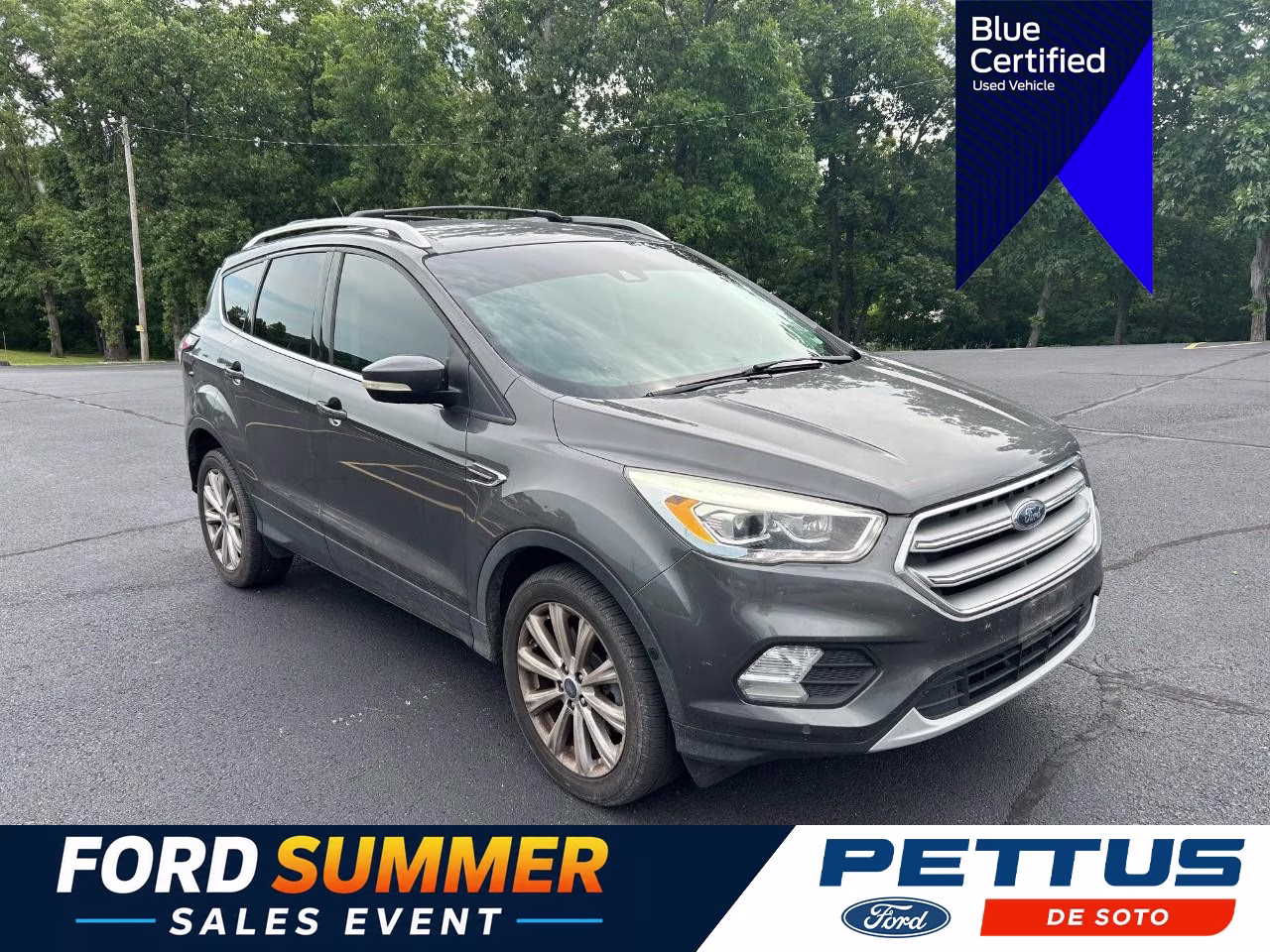 2017 GRAY Ford Escape Titanium 4X4 SUV
