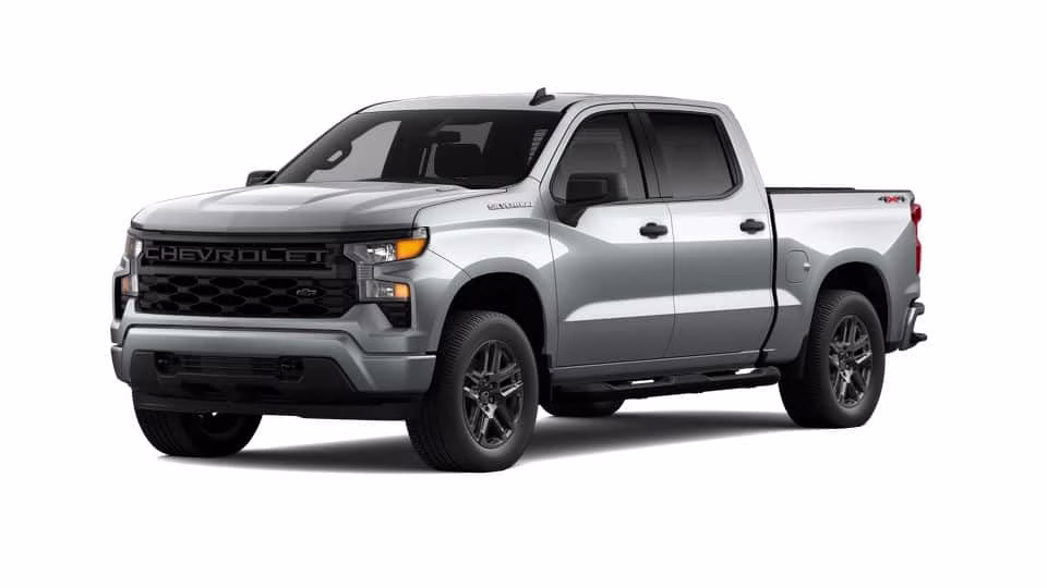 2026 Gray Chevrolet Silverado 1500 Custom 4X4 Truck