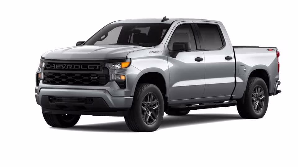 2026 Gray Chevrolet Silverado 1500 Custom 4X4 Truck