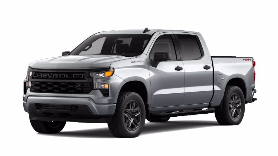2026 Gray Chevrolet Silverado 1500 Custom 4X4 Truck