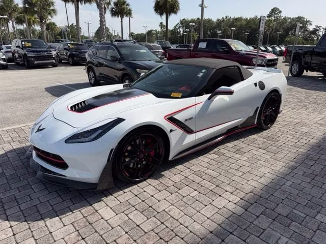 2014 Arctic White Chevrolet Corvette Stingray Z51 RWD Convertible