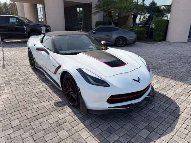2014 Arctic White Chevrolet Corvette Stingray Z51 RWD Convertible