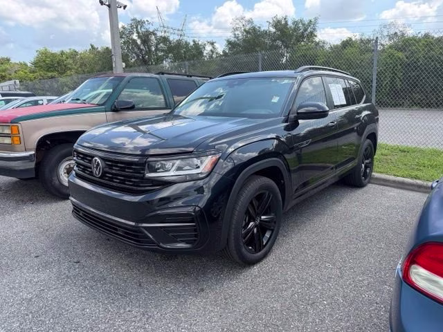 2023 Deep Black Volkswagen Atlas 3.6L V6 SEL R-Line AWD SUV