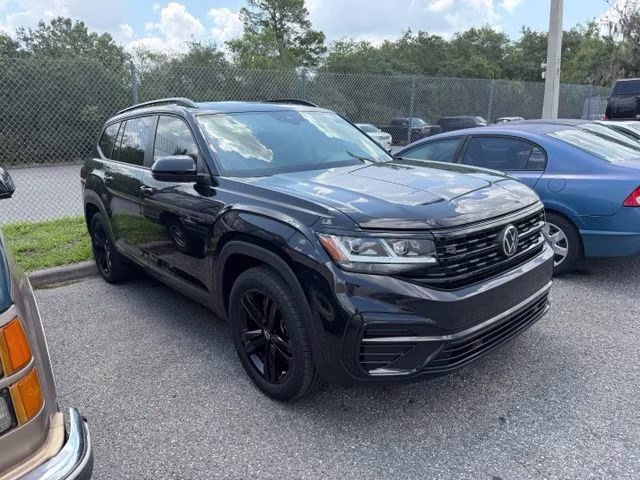 2023 Deep Black Volkswagen Atlas 3.6L V6 SEL R-Line AWD SUV