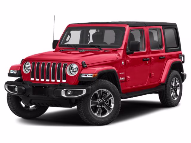 2020 Red Clearcoat Jeep Wrangler Unlimited Sahara 4X4 SUV