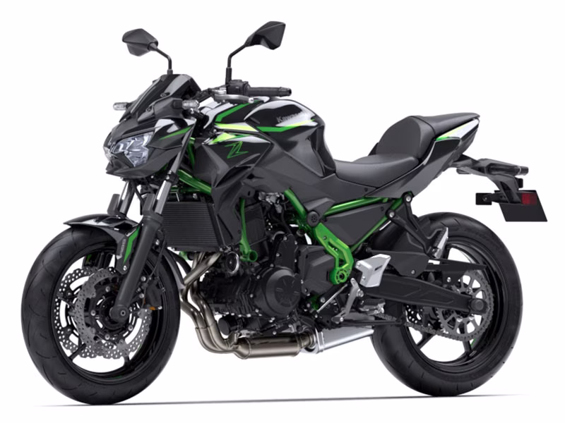 2025 Metallic Spark Black / Green Kawasaki Z650 ABS Motorcycle