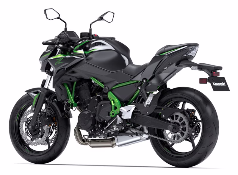 2025 Metallic Spark Black / Green Kawasaki Z650 ABS Motorcycle