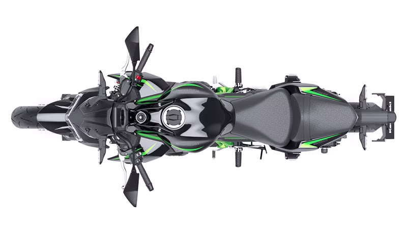2025 Metallic Spark Black / Green Kawasaki Z650 ABS Motorcycle