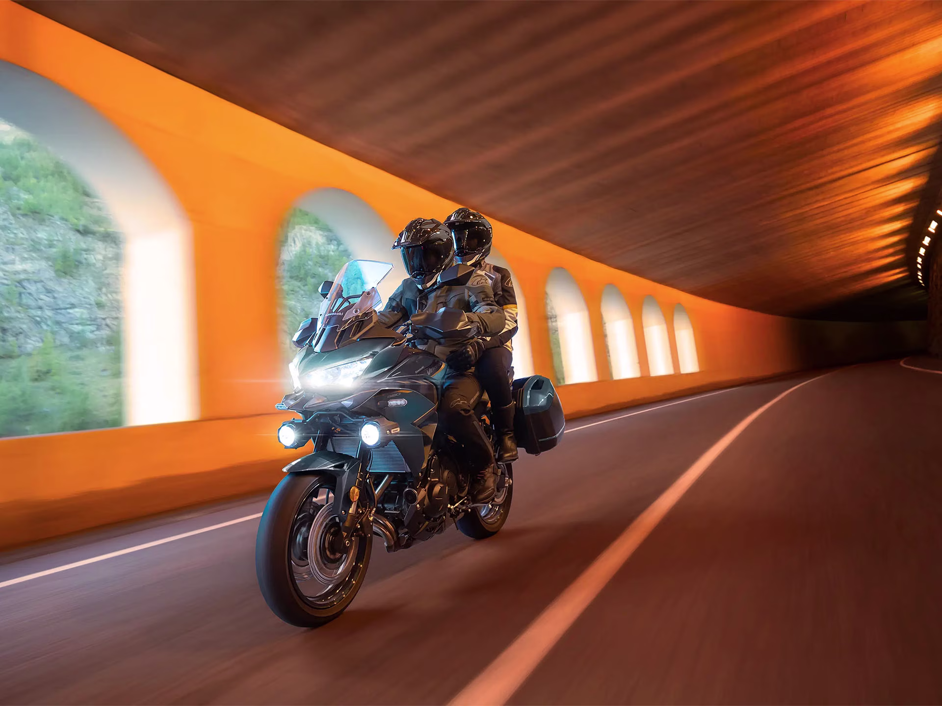 2026 Metallic Deep Blue / Metallic Spark Black Kawasaki Versys 650 LT ABS Motorcycle