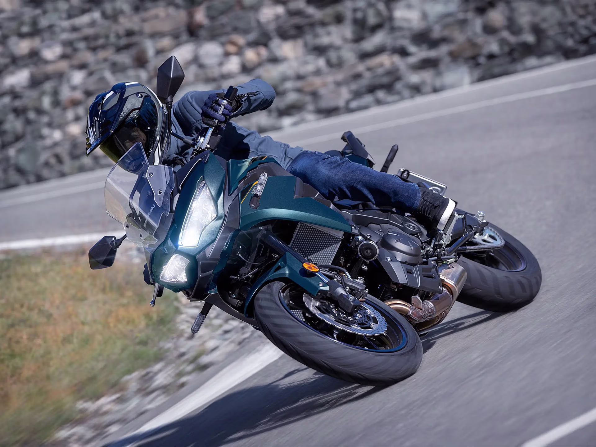 2026 Metallic Deep Blue / Metallic Spark Black Kawasaki Versys 650 LT ABS Motorcycle