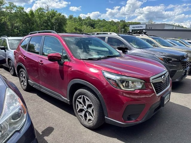2019 Crimson Red Pearl Subaru Forester Premium AWD SUV