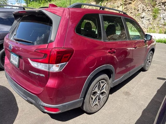 2019 Crimson Red Pearl Subaru Forester Premium AWD SUV
