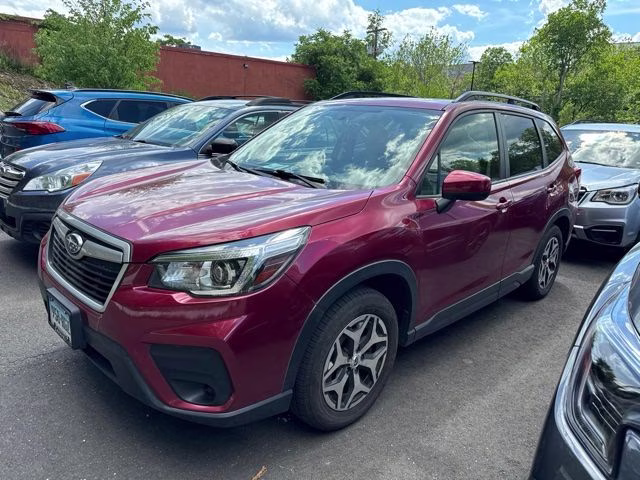 2019 Crimson Red Pearl Subaru Forester Premium AWD SUV
