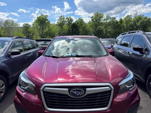 2019 Crimson Red Pearl Subaru Forester Premium AWD SUV