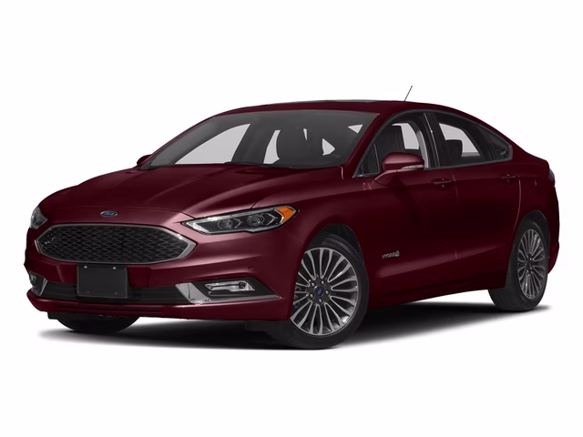 2017 Burgundy Velvet Metallic Tinted Clearcoat Ford Fusion Hybrid Platinum FWD Sedan