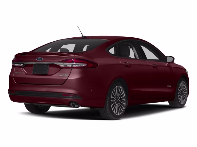 2017 Burgundy Velvet Metallic Tinted Clearcoat Ford Fusion Hybrid Platinum FWD Sedan