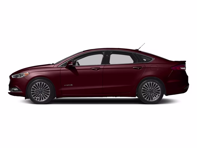 2017 Burgundy Velvet Metallic Tinted Clearcoat Ford Fusion Hybrid Platinum FWD Sedan